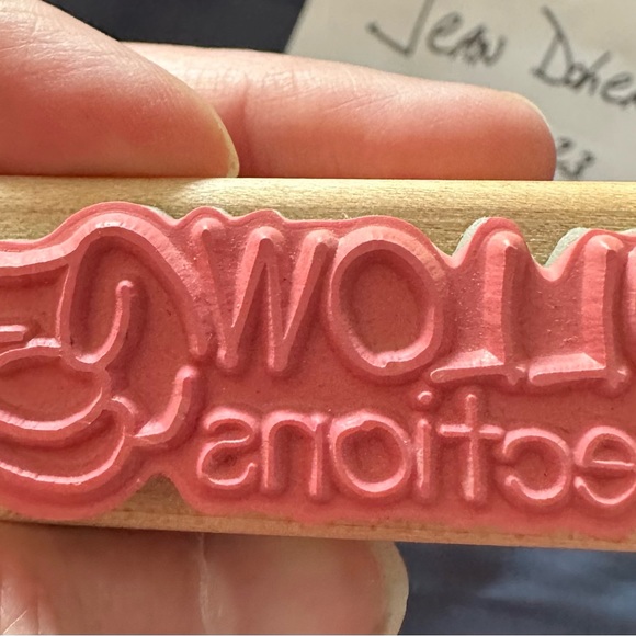 Stampabilities follow Directions Rubber Stamp. - Picture 2 of 2